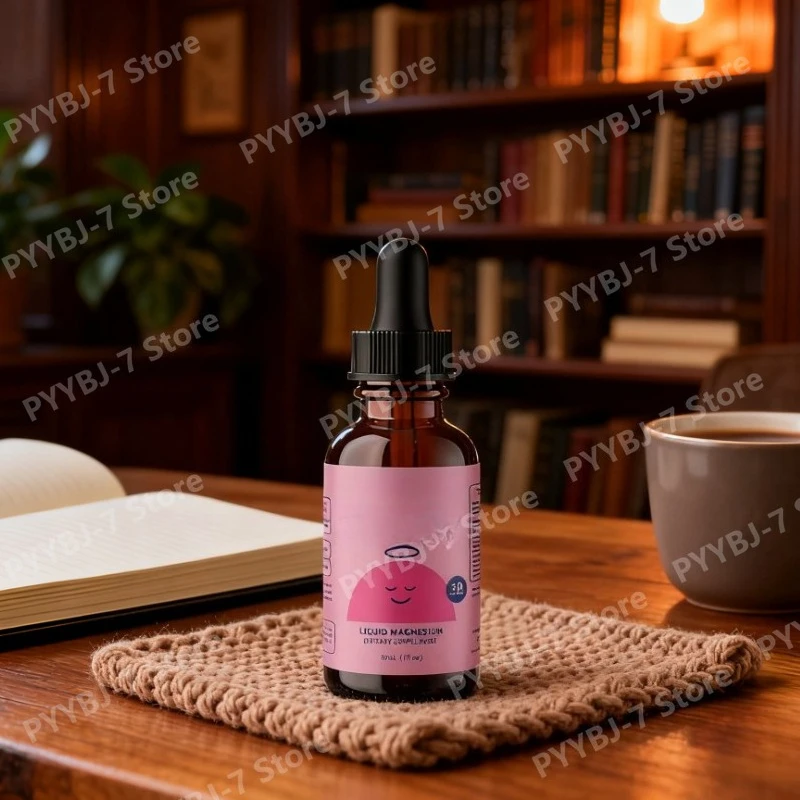 

Жидкий магний для детей: капли глицинат-глицинат магния, ежедневная минеральная добавка, формула глицинат-цитрат, без сахара, 30 мл