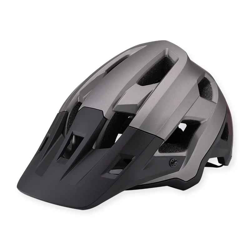 BATFOX Dual Sport Mountain Bike Helmet BB-050-Ultralight One-Piece Design PC Shell Adjustable Racing Dirt Bike CPSC EN1078 CE