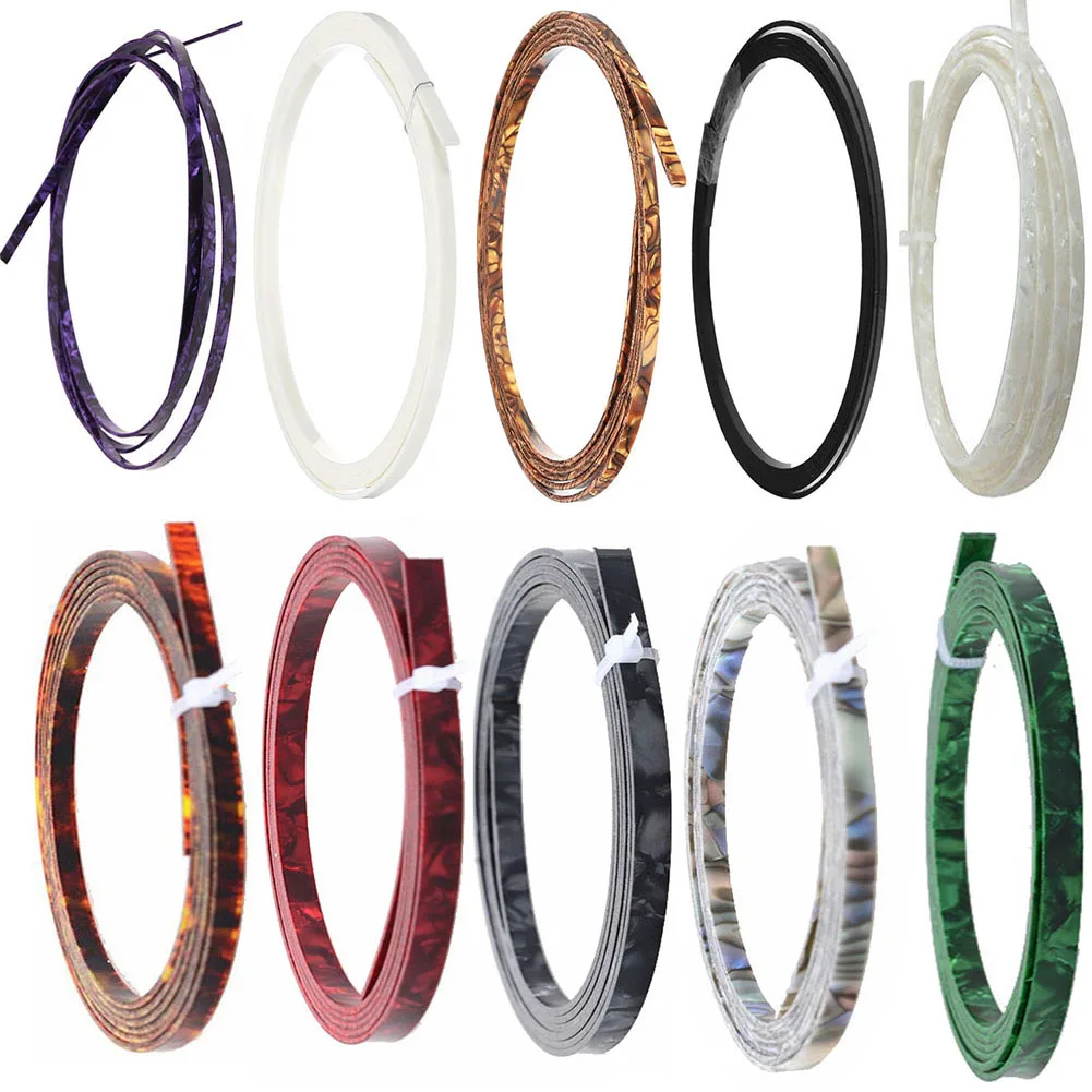 Guitar Binding Purfling Strip Guitar's Edge Trim Inlay Neck Body Luthier Tool 1600*6mm Guitar Parts Accessories