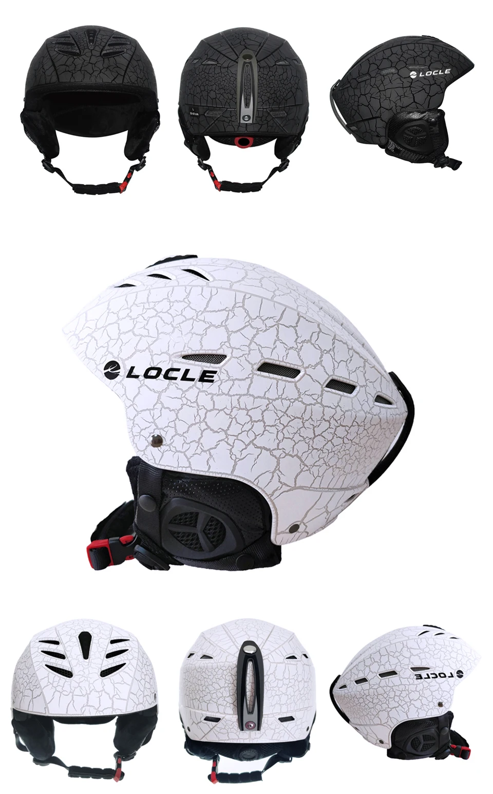 LOCLE Skihelm Damen Herren Kinder CE Sicherheit Skaten Skifahren Snowboard Skateboard Helm Motorrad Schneemobil Helme – Detail 9