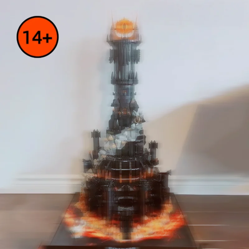 

5471pcs MOC-10333 Black Tower Barrad Tower Dark Model Building Blocks Home Decor Ornament Toys Adults Birthday Christmas Gift