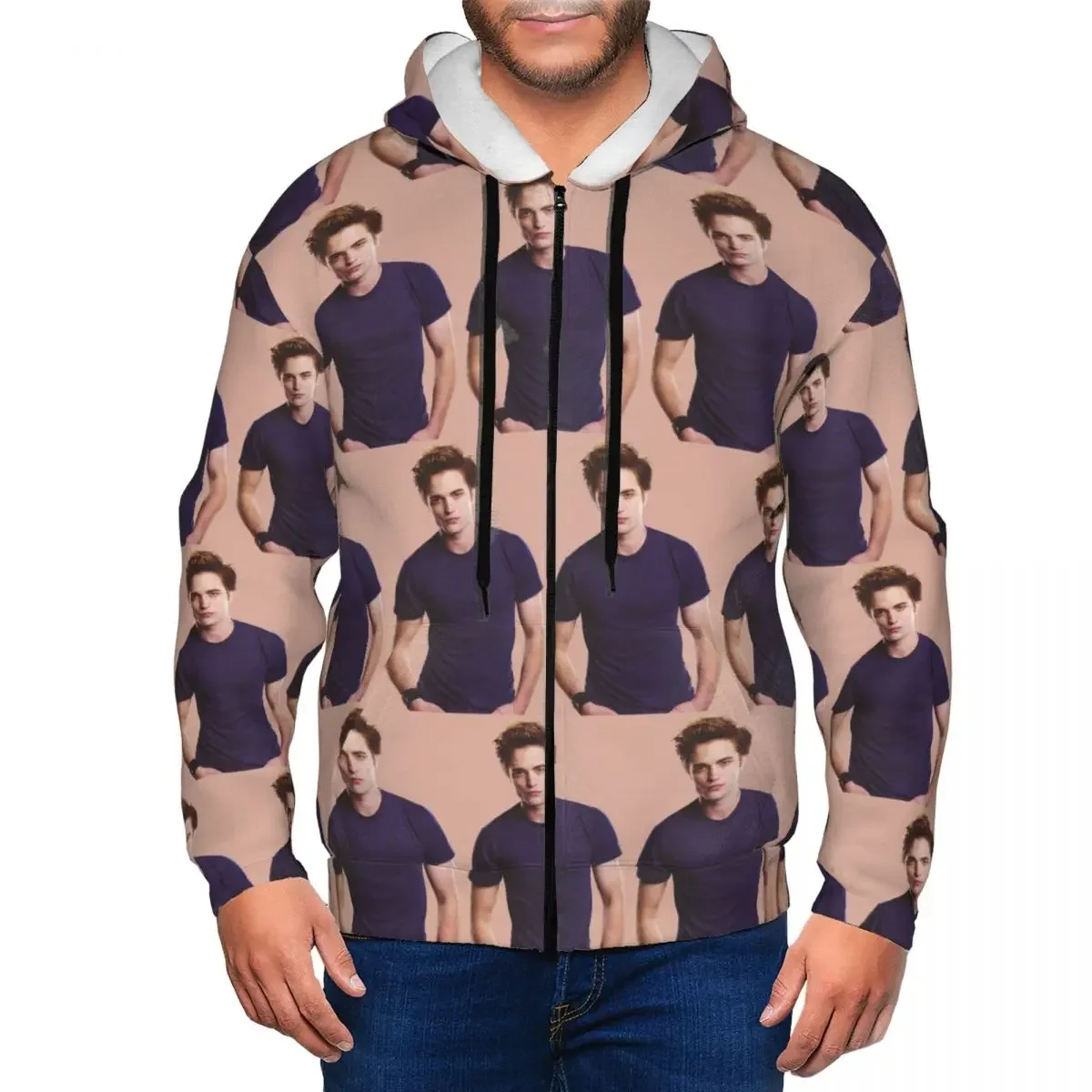 الشفق ساغا إدوارد كولين قلنسوة بسحاب الهيب هوب البلوز الخريف الشتاء الرجال النساء بلوزات طويلة الأكمام بلايز