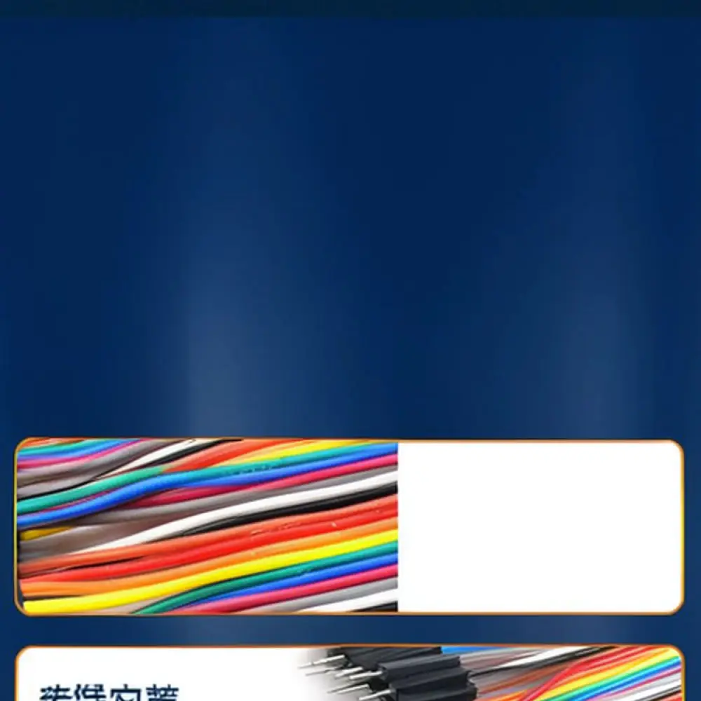 For For Risym Jumper Wire 40P Colorful Ribbon Cables Male To Male Female To Female Prototype Circuit Board Connector Cord