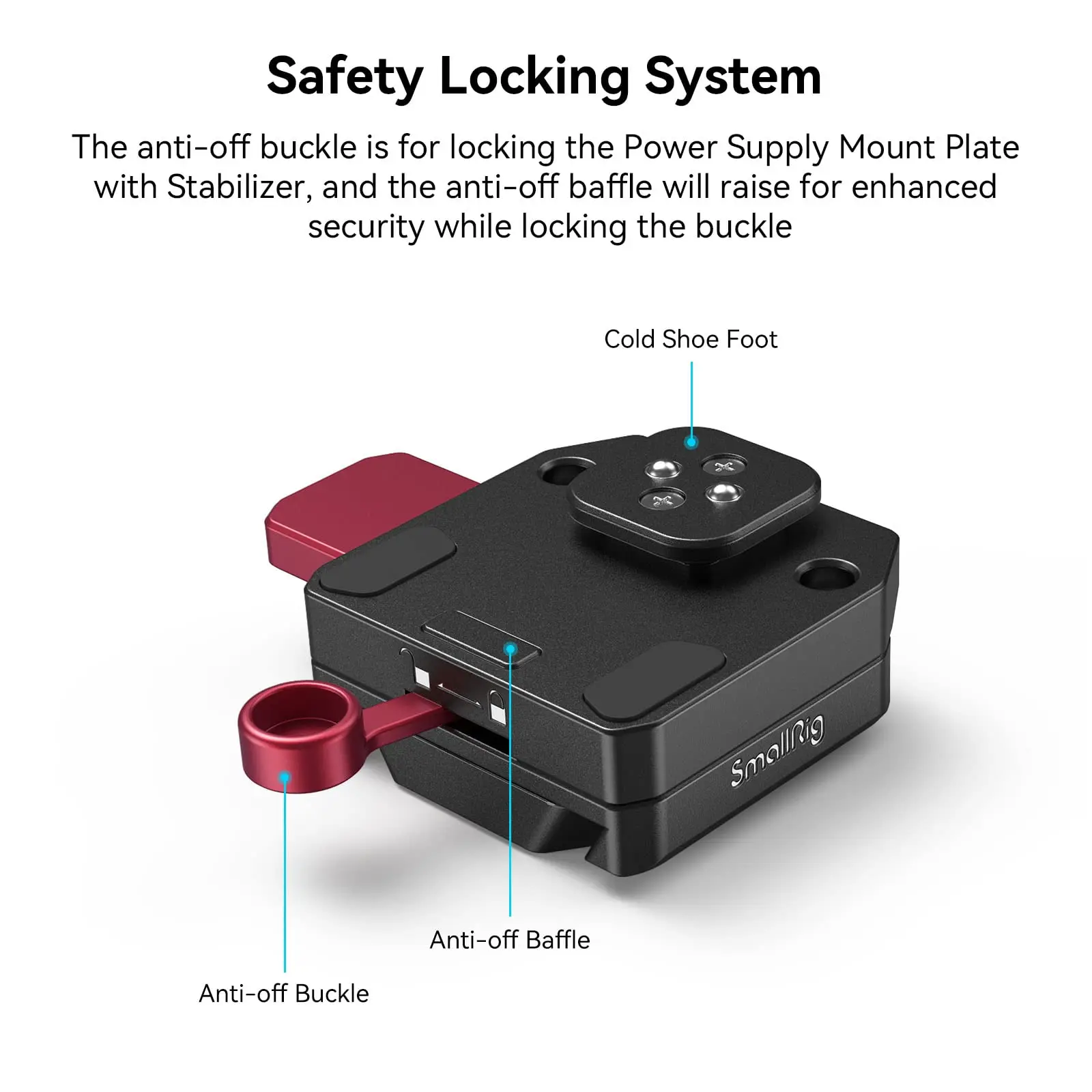 SmallRig Mini V Mount Battery Plate for DJI RS 3 / RS 3 Pro/RS 2 / RSC 2 Gimbals Lightweight and Compact Power Solution For DJI