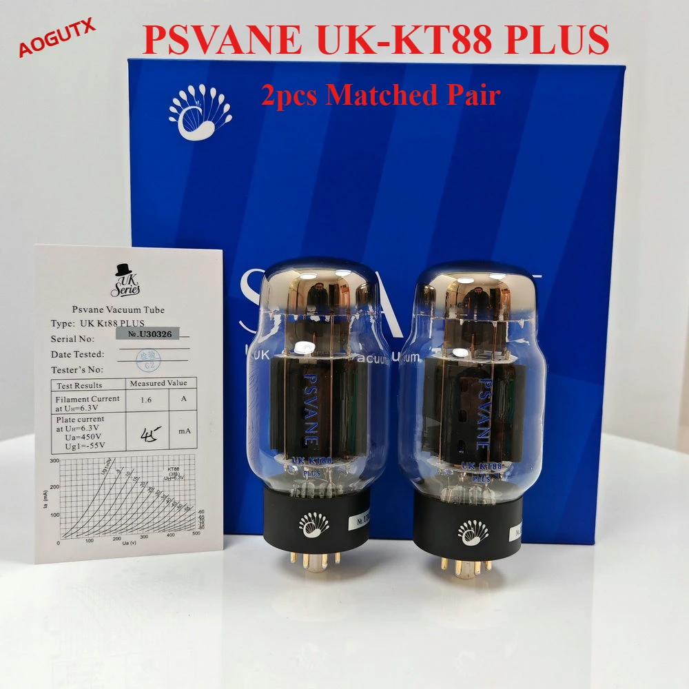 

PSVANE UK-KT88 PLUS KT88C Vacuum Tube Replace 6550 KT120for Hifi Audio Vintage Tube AMP DIY Factory Matched Pair Quad Aogutx