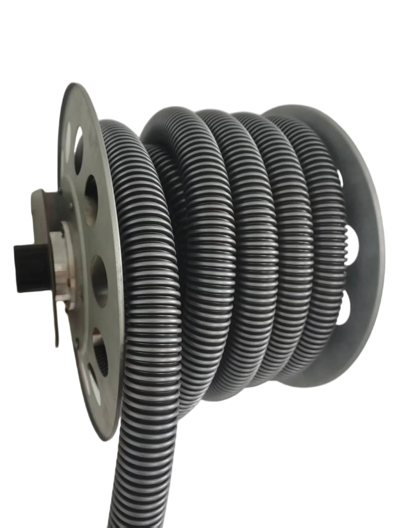 Vacuum Hose Reel With 30ft Extension Retractable Hose, 1-1/4'' Wall Mount Vacuum Replaceable Hose Suitable