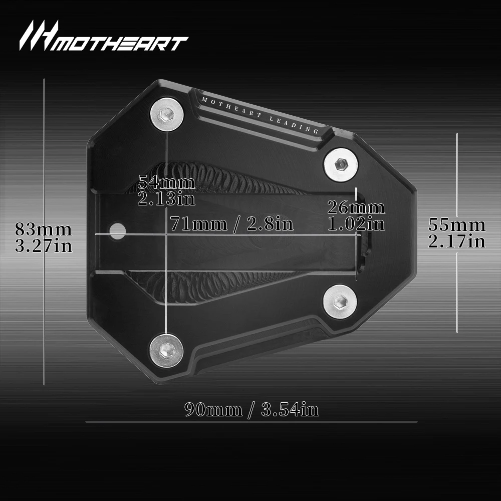 Motorcycle Side Stand Enlarger Pad For TRK 702X 702 23‑24 552X 552 24 502X 18‑23 502 16‑19 Stable Support Tilt‑proof Parts