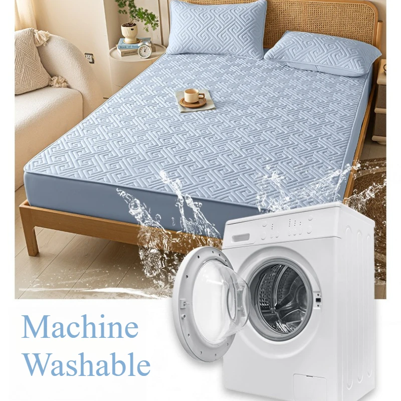 رشاقته مبطن المنزل المجهزة السرير/غطاء المرتبة تنفس حامي المجهزة غطاء سرير 90/120/135/150180/200lençol De Cama De Casal