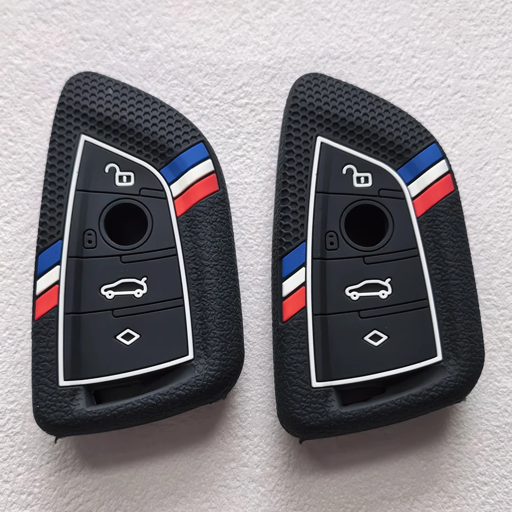 

Для BMW X1 X3 X4 X5 X6 серии 1 2 3 5 7 G20 G02 G05 G31 G23 F34 F15 F40 IX3 Новый силиконовый чехол для дистанционного ключа автомобиля, брелок для ключей