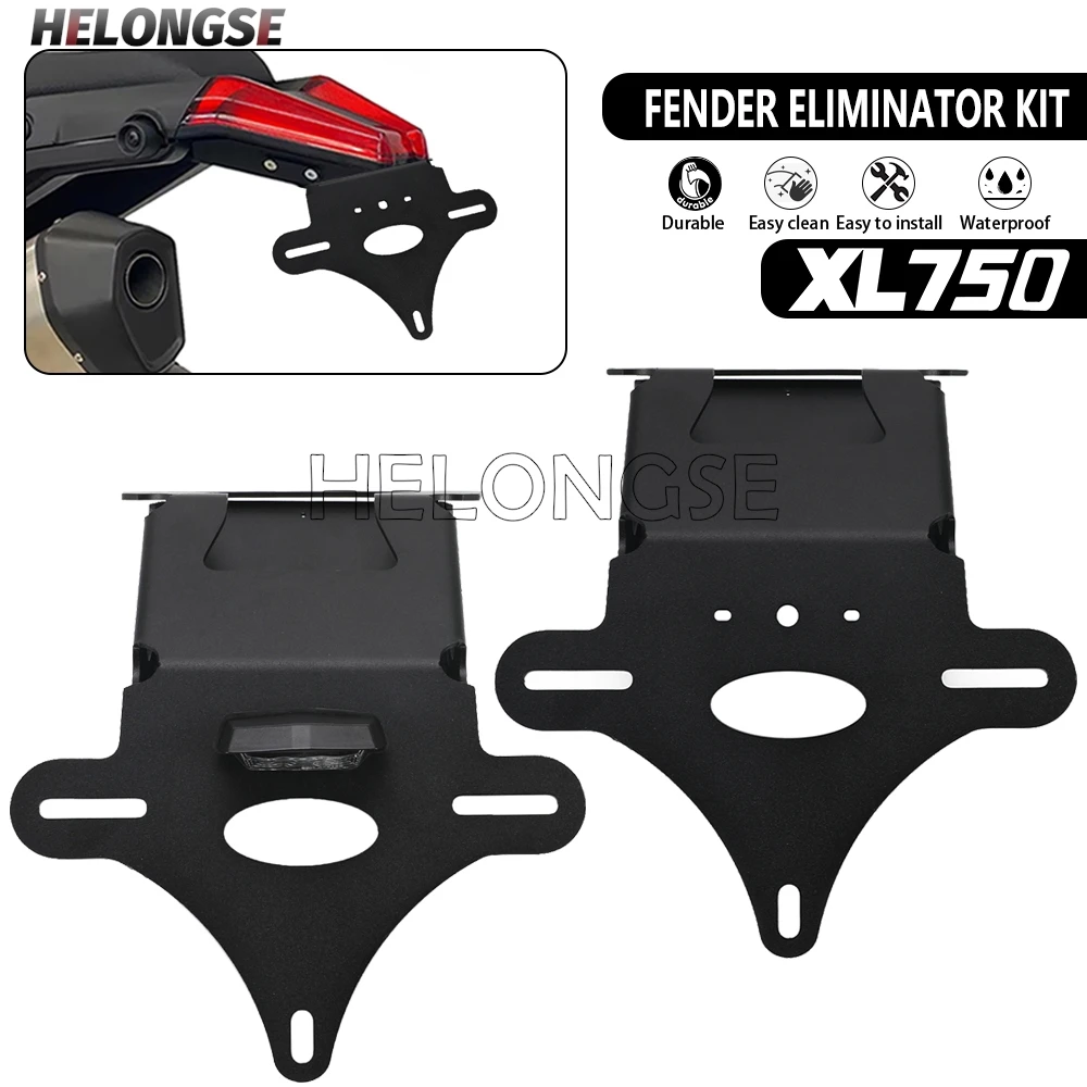 

Motorcycle License Plate Holder Bracket For Honda XL750 TRANSALP 2023 - 2026 XL750TRANSALP Rear Tail Tidy Fender Eliminator Kit