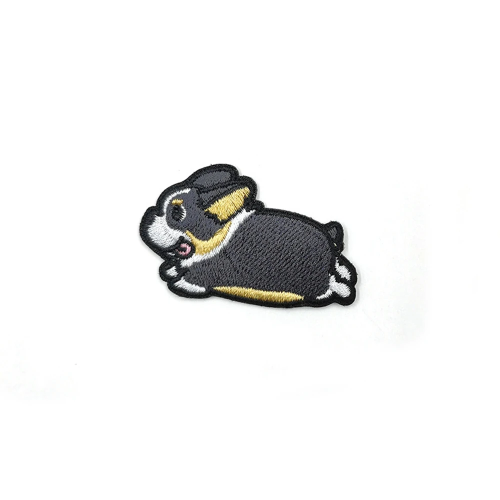 

Sew On Cute Corgi Dachshund Corgi Badges for Clothes Iron On Clothes Embroidery Dog Pattern Appliques Sewing Fabric Patches