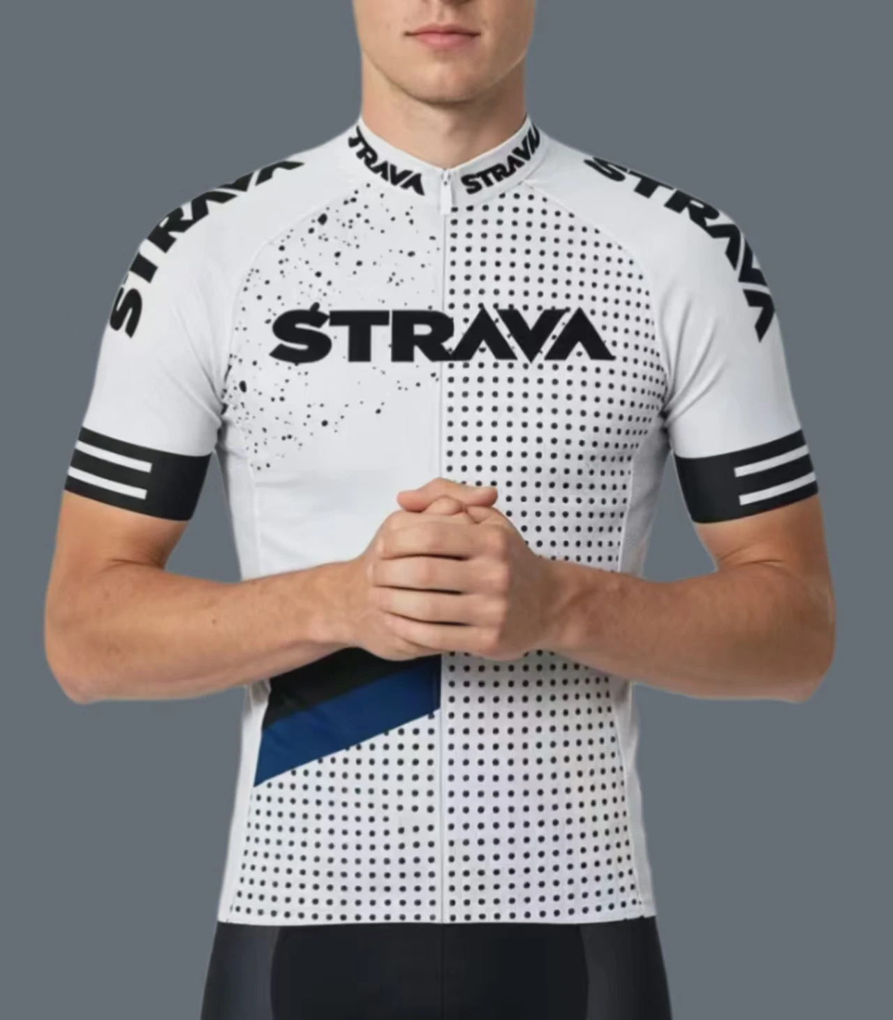 Strava Herren-Radsport-Outfit, Fahrrad-Shorts, Rennrad, Sport-Set, Mountainbike-Trikot, atmungsaktive Sommerkleidung, Pro-Uniform – Detail 7