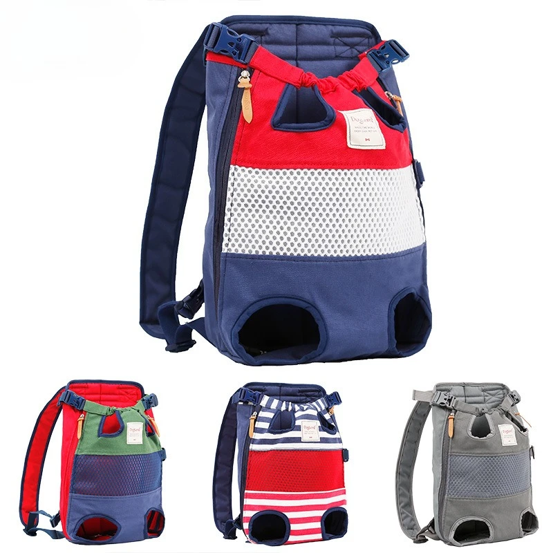 Haustier-Rucksack-Träger vorne, Reise-Hundetasche für kleine, mittelgroße Hunde, Bulldogge, Welpen – Transport von Heimtierbedarf für Katzen und Hunde