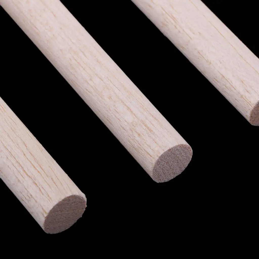 แพ็ค 5/10 15 มม.หนาไม้ Dowel Rods-ไม้ Balsa ที่ยังไม่เสร็จ Dowels สําหรับงานฝีมือและงานไม้,อาคาร,DIY
