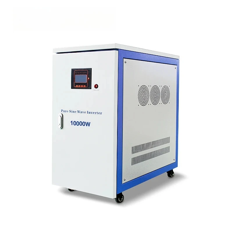 Low Frequency Pure Sine Wave Three Phases 192/240VDC 380VAC Off-grid Solar Inverter 10kw System for Sale
