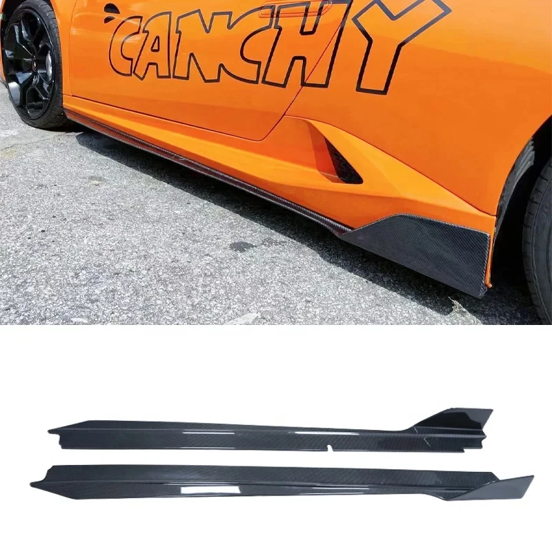 

LP610 Vorsteiner Style Carbon Fiber Front Side Skirt Car Bumper Lip for LP 610-4 LP580 Body Kit