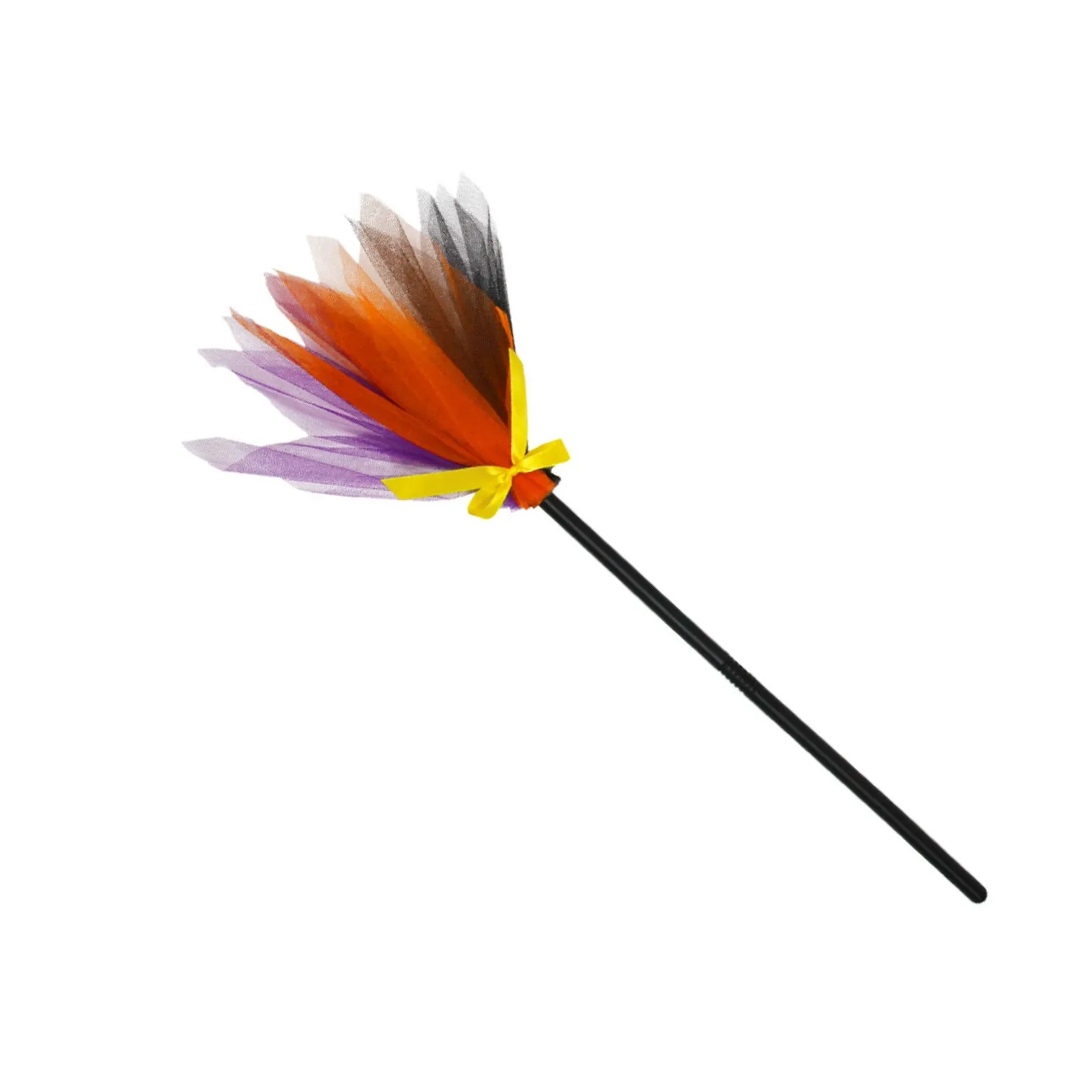 Halloween Party Witch Broom Purple Orange Green Broom For Masquerade Halloween Cosplay Costume Accessories Kid Toy Gift