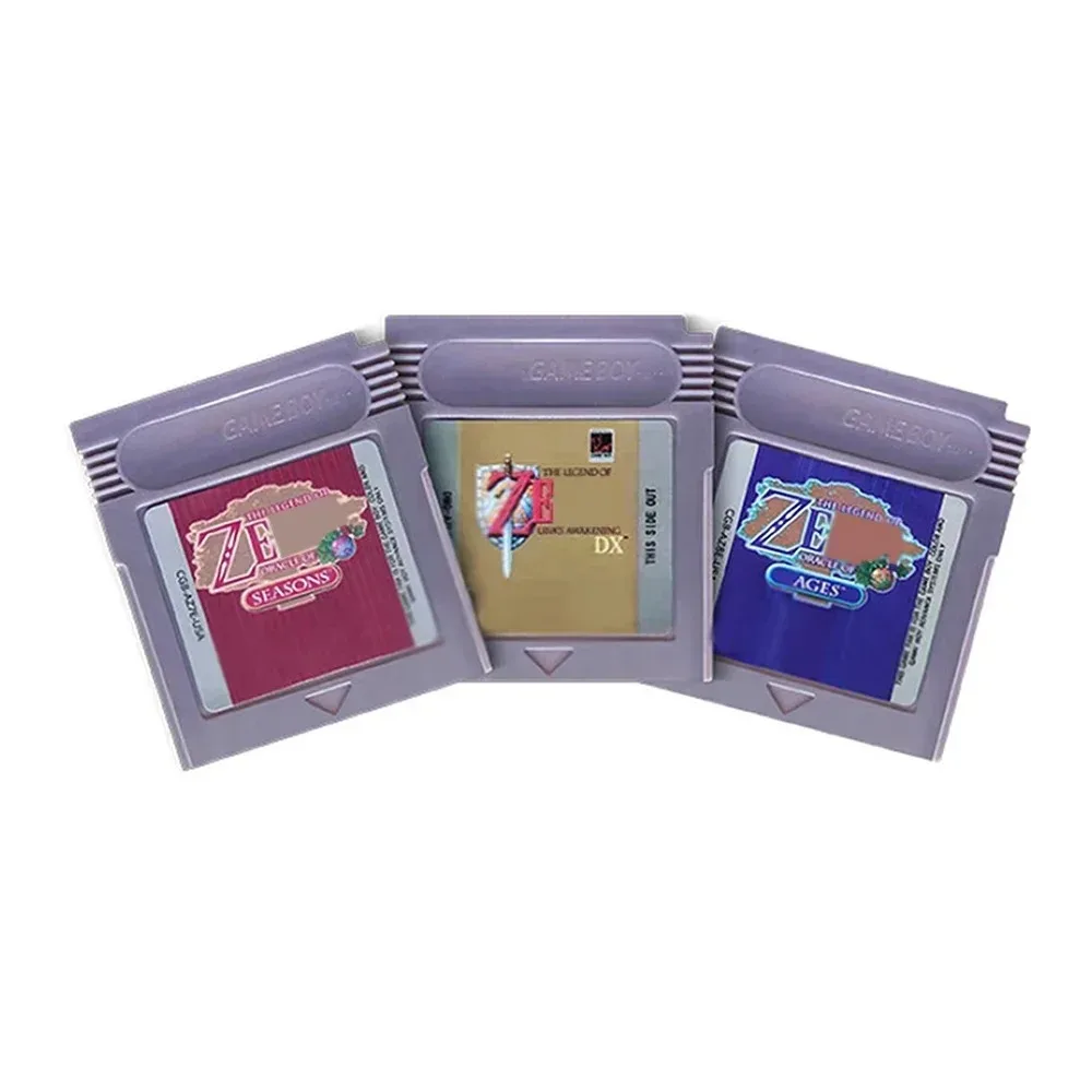 Popular and fun Zelda GBC Game Cartridge Console Card Legend of Zelda Awakening Oracle of Seasons DX Links Awakening USA Version view 3