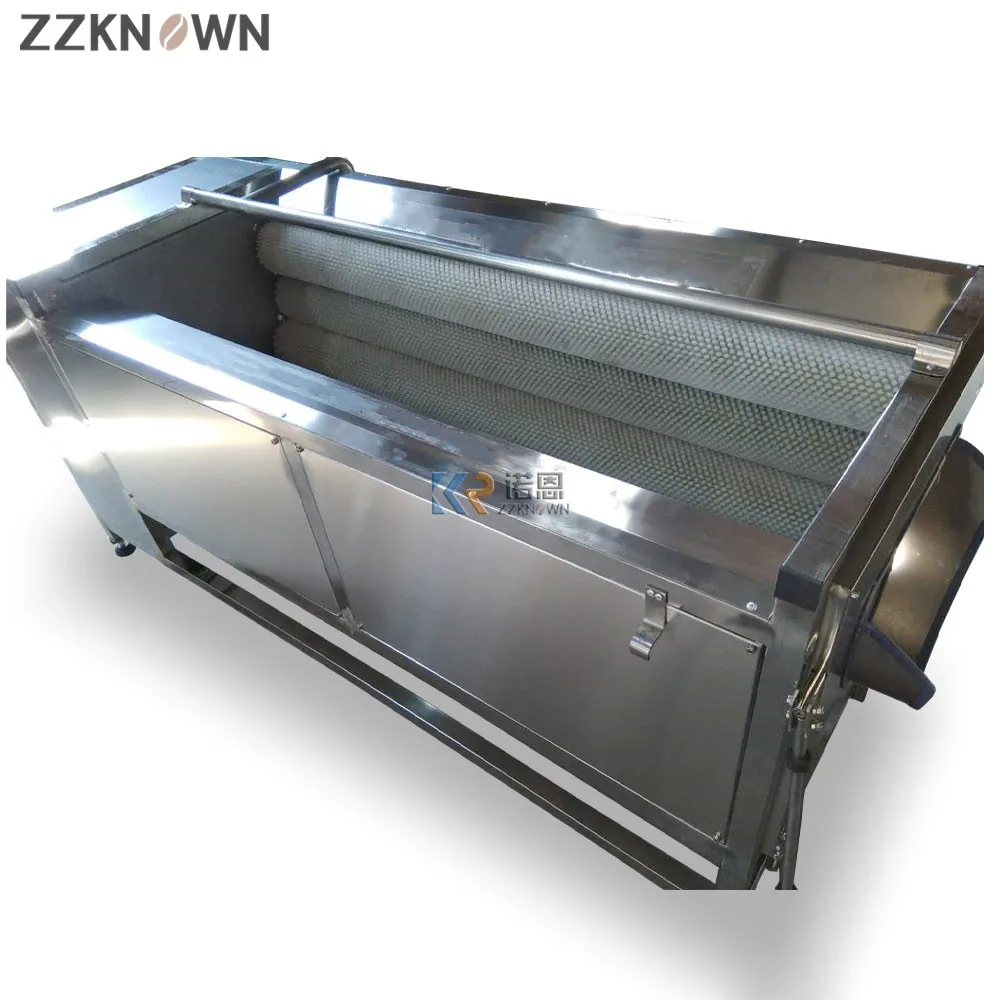Automatische Rettich Kartoffel Ingwer Gemüse Obst Schälen und Waschmaschine Hohe Kapazität Obst Roller Washer Reiniger