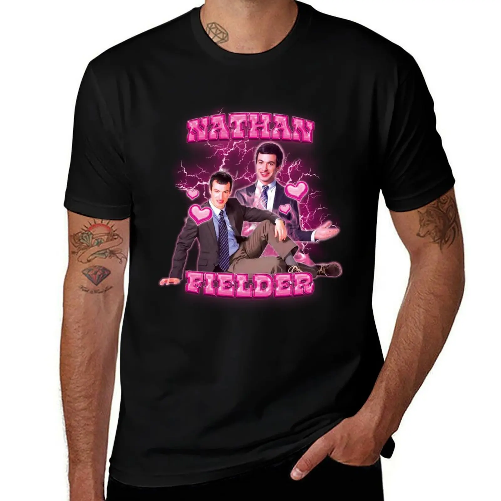Nathan Fielder / Nathan For You 90s Vintage Bootleg Shirt T-Shirt t shirts for man slim fit T-Shirt