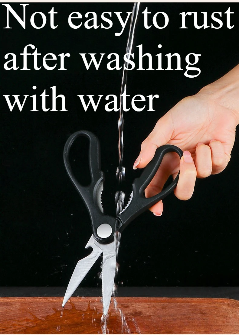 ステンレス鋼はさみ多機能強力なはさみ家庭用アウトドアキャンプバーベキューはさみ