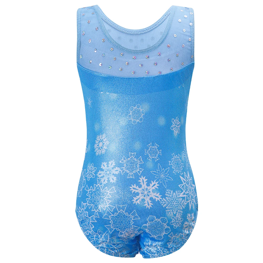 Leotards for Girls Gymnastics & Dance Snowflake Patterned Ballet Tutu Dress Practice Outfit Tumbling Biketard