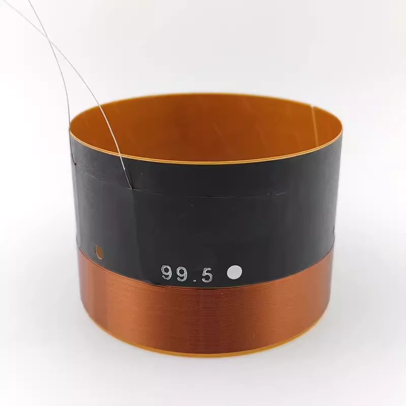 

1 шт. 99,5 мм звуковая катушка для динамика, запчасти для ремонта басов, с 2 внешними слоями медной проволоки и стекловолоконным диффузором