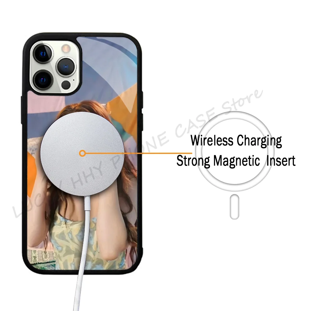 Phone Case Strong Magnetic For IPhone 15 14 13 Pro Max 11 12 Mini Singer-Selena Gomez For Magsafe