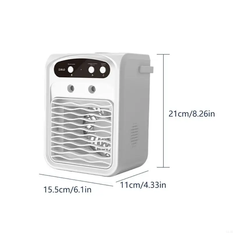 U1JE 휴대용 데스크톱 공기 냉각 팬 3 스피드 설정 냉각 팬 기숙사 연구 사무실 책상을위한 충전식 팬