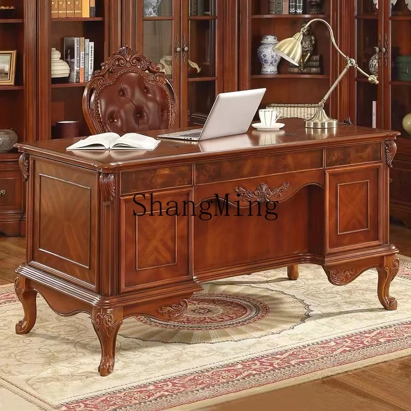 

CL Exquisite Home Simple Modern Living Room Bedroom Writing Desk High-end Office Storage Computer Desk