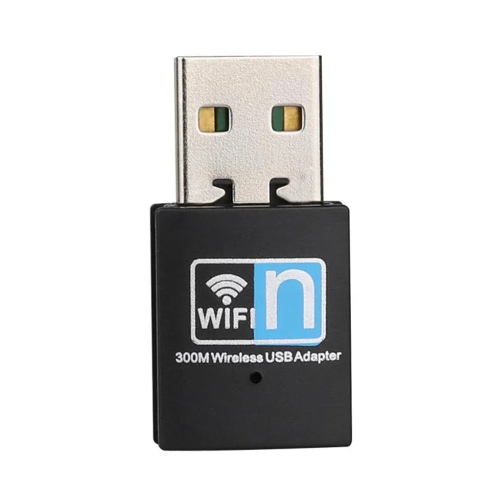 300Mbps محول واي فاي USB لاسلكي 802.11N USB 2.0 واي فاي استقبال دونغل 300Mbps بطاقة الشبكة اللاسلكية لأجهزة الكمبيوتر المحمول المكتبية ويندوز