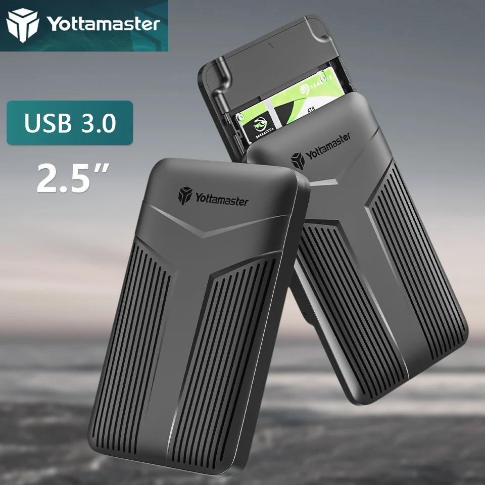 

Yottamaster 2.5" Inch SATA SSD External Case USB A 3.0 Type C HDD Drive Enclosure 5Gbps USB3 Hard Disk Storage Box Cover Housing