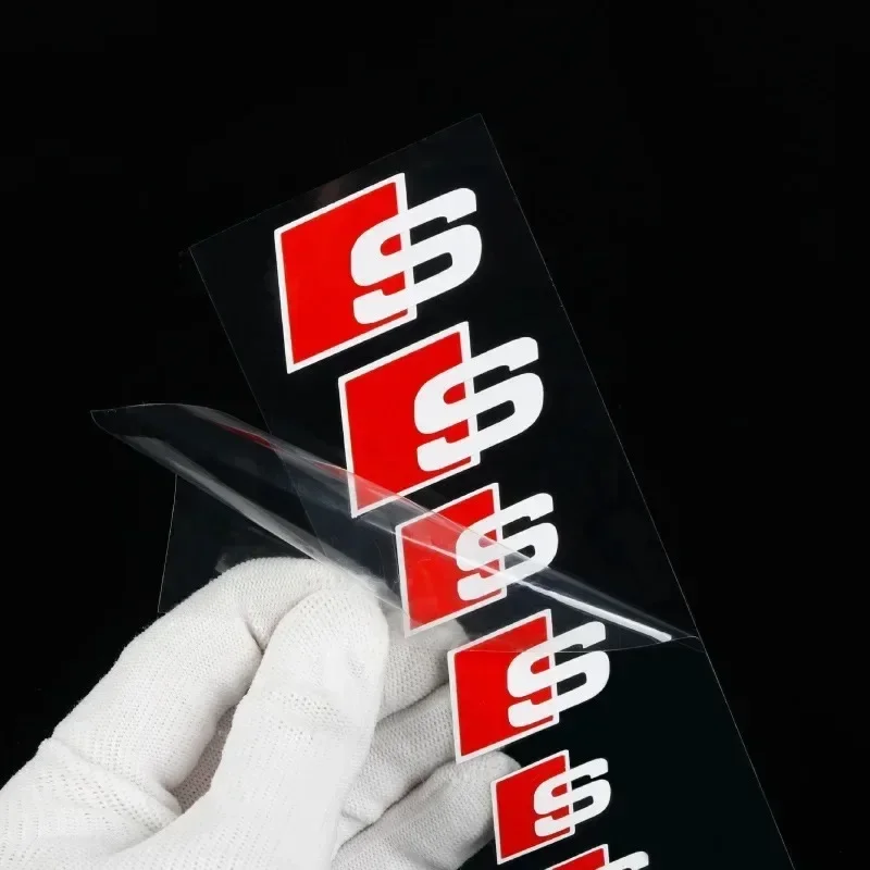 6Pcs/set Car Caliper Cover Vinyl Sticker Auto Decoration for Audi A1 A3 A4 A5 A6 A7 A8 Q2 Q3 Q5 Q7 TT S line S3 S4 S5 S6 R8 RS