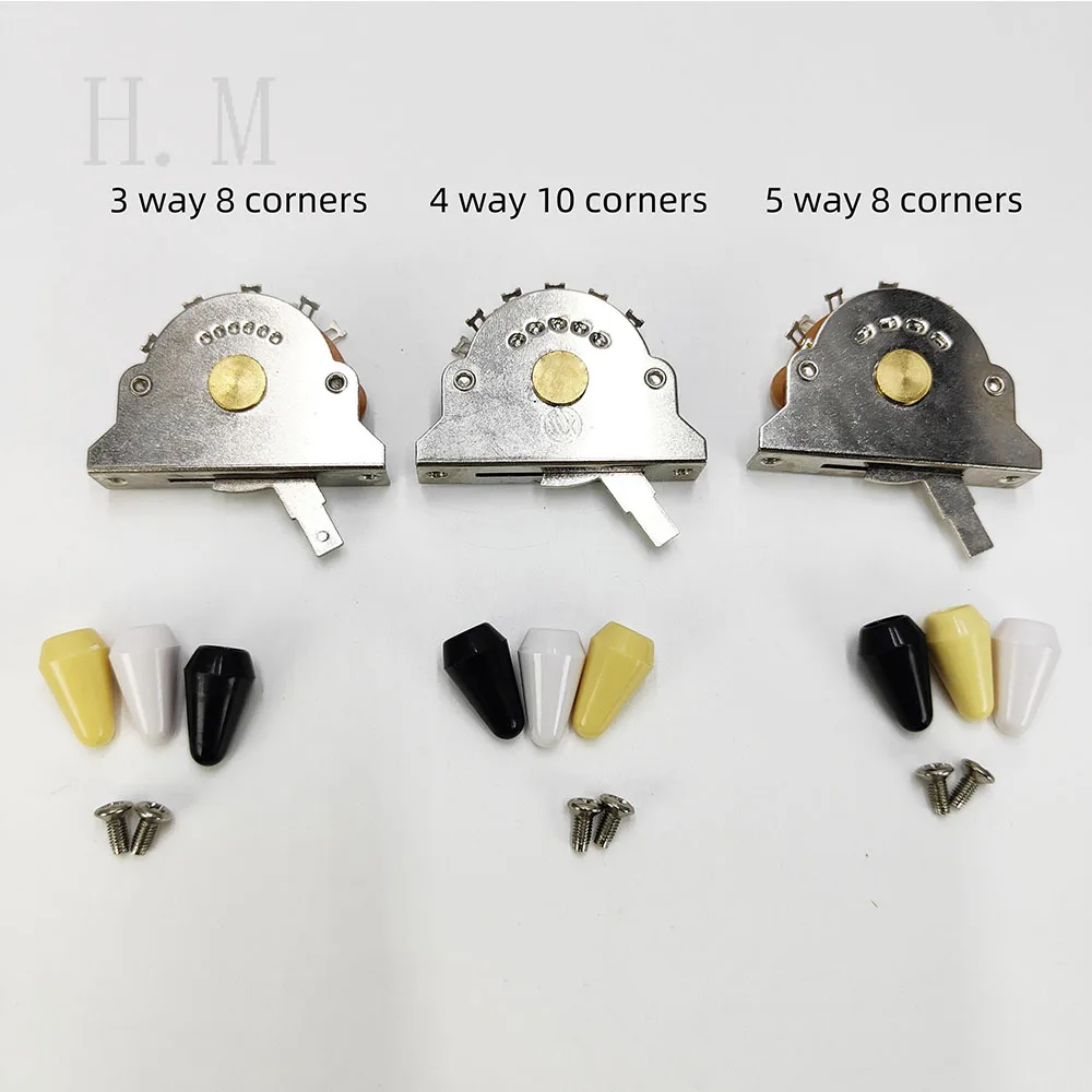 

3 way 4 way 5 Way Electric Guitar Switch Metal Plastic 1pcs Tips Switch with Screws Electric Guitar Accessories
