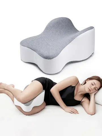 Memory Foam Large Leg & Knee Pillow for Side Sleeping - Between Legs Pillow for Sciatica, Back, HIPS, Knees, Joints Discomfort