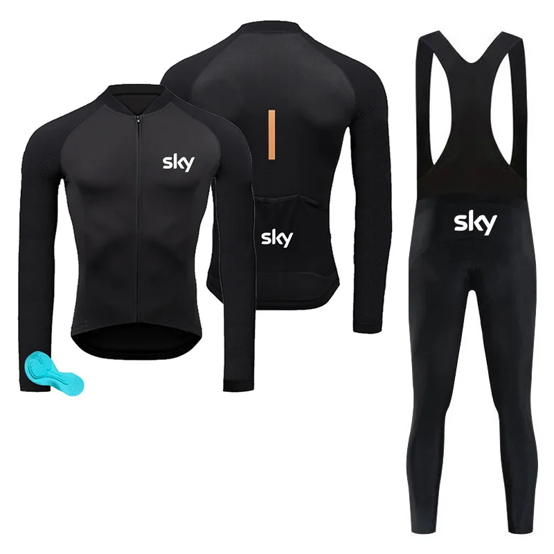 2024 SKY Autumn Cycling Clothing MTB uniform Road Bike Shirt Spring Bicycle Top Men Long sleeve Jersey Riding wear ropa ciclismo