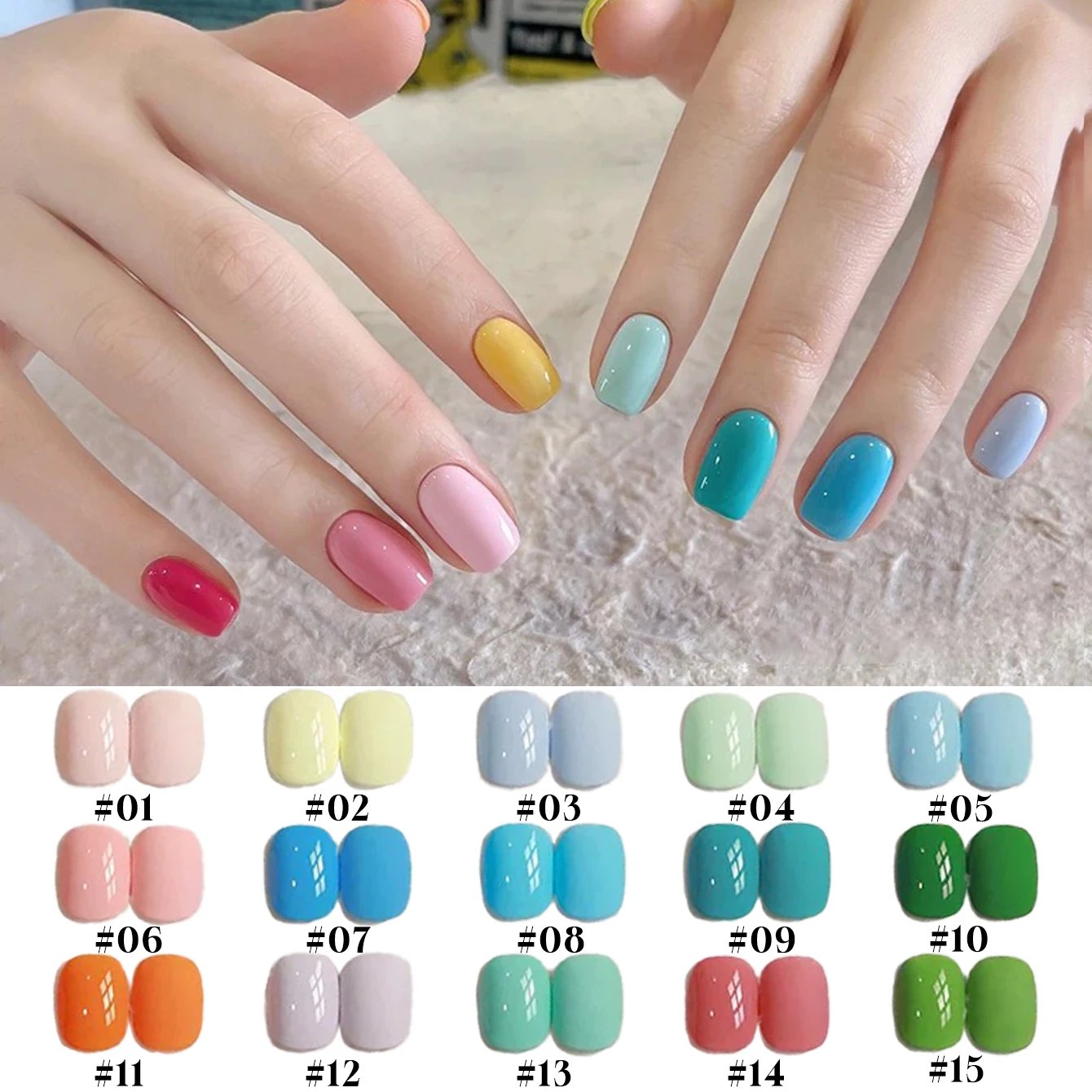 MIANEL 12 مللي سلسلة الحلوى الصيفية الآيس كريم هلام طلاء الأظافر 2025 شعبية معكرون الدوبامين الملونة طلاء الأظافر الصيف الأظافر