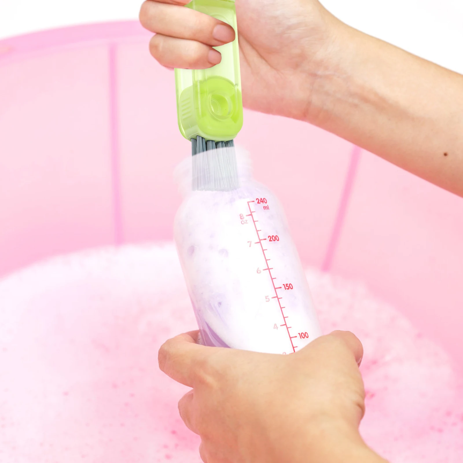 

3 In 1 Multifunctional Cleaning Brush Set Reusable Gap Tool Soft Bristles For Bottle Lid Cup Tight Space Kitchen