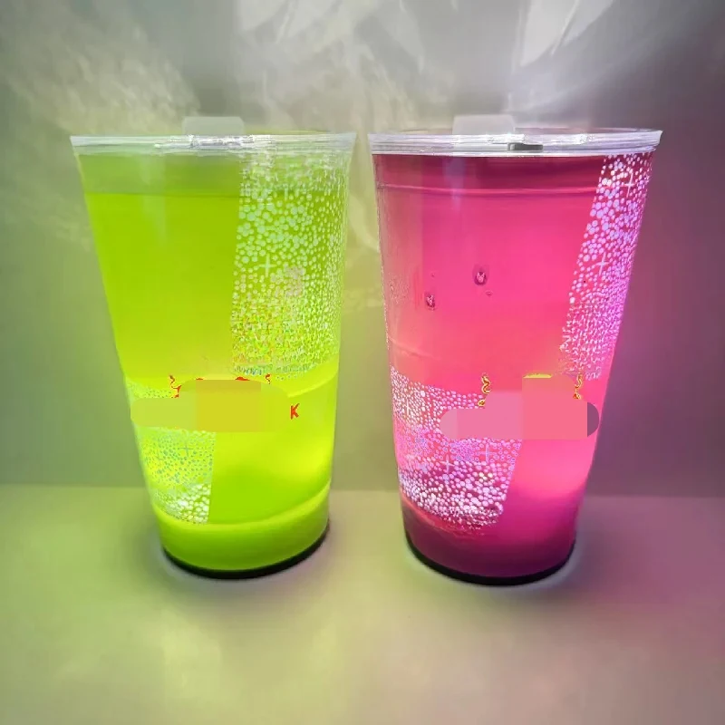 Spot Oz Straw Light Emitting Diode Sensor Glowing Cup Bar Polystyrene Plastic