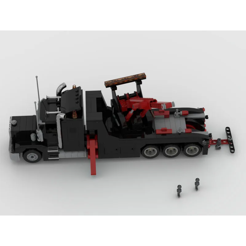 MOC-177133 New Urban Traffic Rotating Trailer Building Block Model 613 Parts Boys Children Birthday Building Block Toy Gift