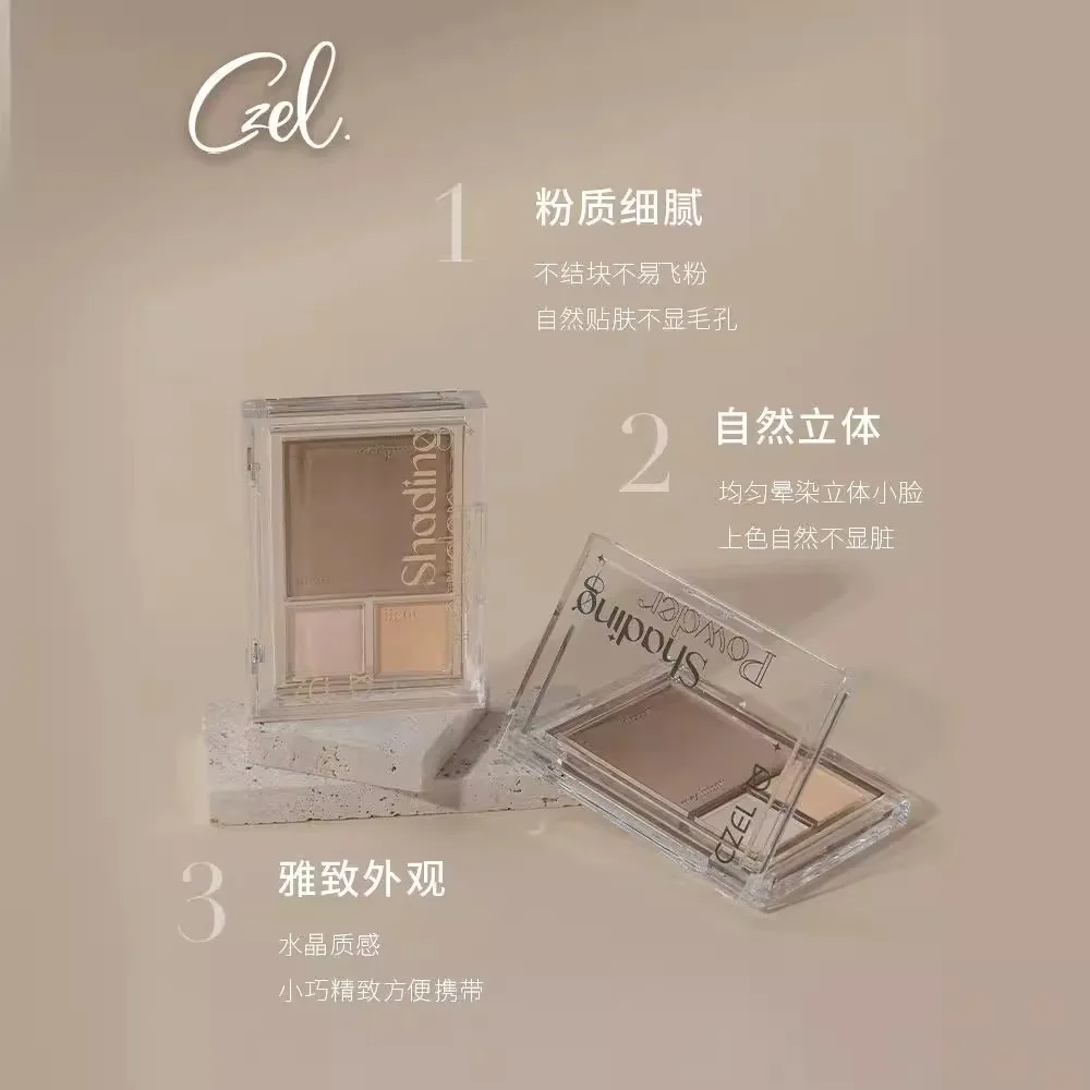 CZEL Multi-Purpose 3-D Highlighting Powder Palette Concealer & Color Lift