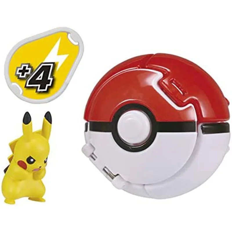 Pokemon Pikachu Figure Pocket Monster Elf Pokeball Adjustable Belt Kids Birthday Gift Desktop Decor Lovely Collection for Boys view 5