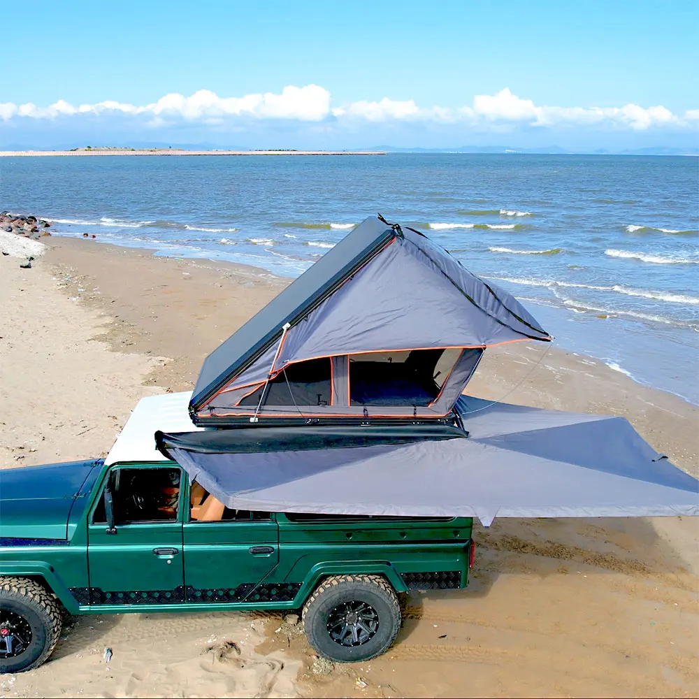 Factory Price Light Weight Slimline Rooftop Tent Aluminum Camping Car Roof Tent Hard Shell Roof Top Tent for Car