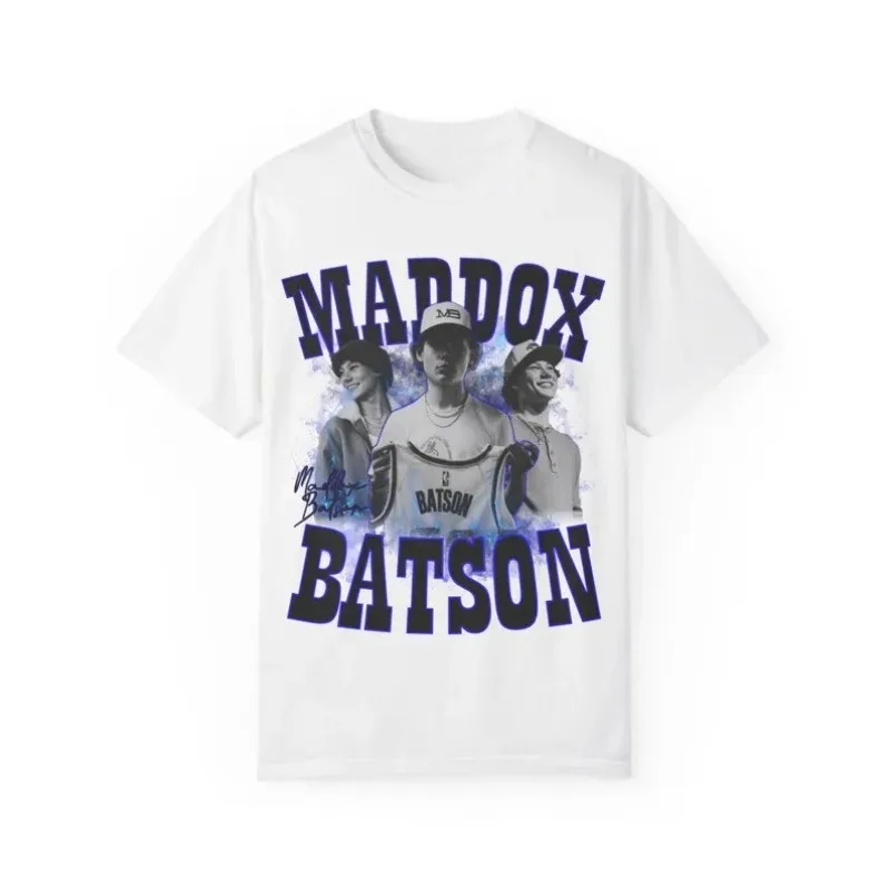 Maddox Batson Merch 2026 Unisex T-shirt Men Short Sleeve Tops fashion Tee Clothes Causal Y2K Tops