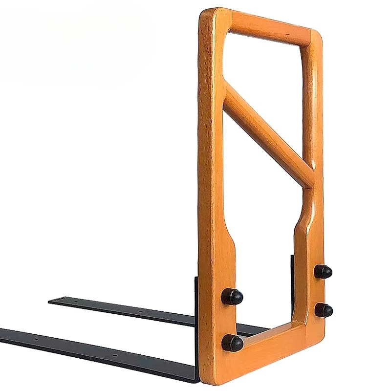 

‌Solid Wood Bed Guard Rail Senior Assist Handle Wide Non-Slip Support Universal Elderly Safety Frame for Home Hospital Use