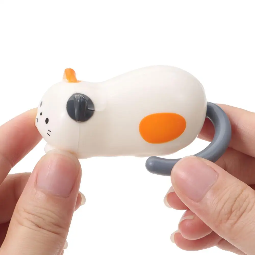 New Cute Rolling Cat Toy Stress Relief Plastics Clockwork Kitten Movable Toy Fidget Windup Kitten Stress Relief Toy Home