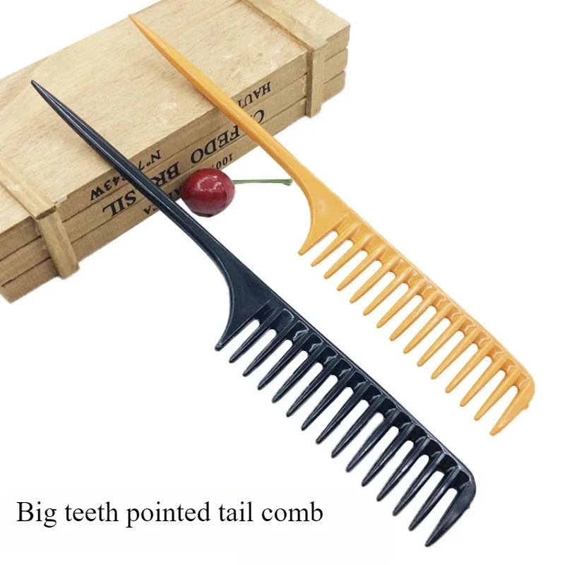 Hair Comb Thickened Wide-toothed Pointed Tail Plastic Large-toothed Comb Disc Hair Thin-toothed Smooth Hair Comb