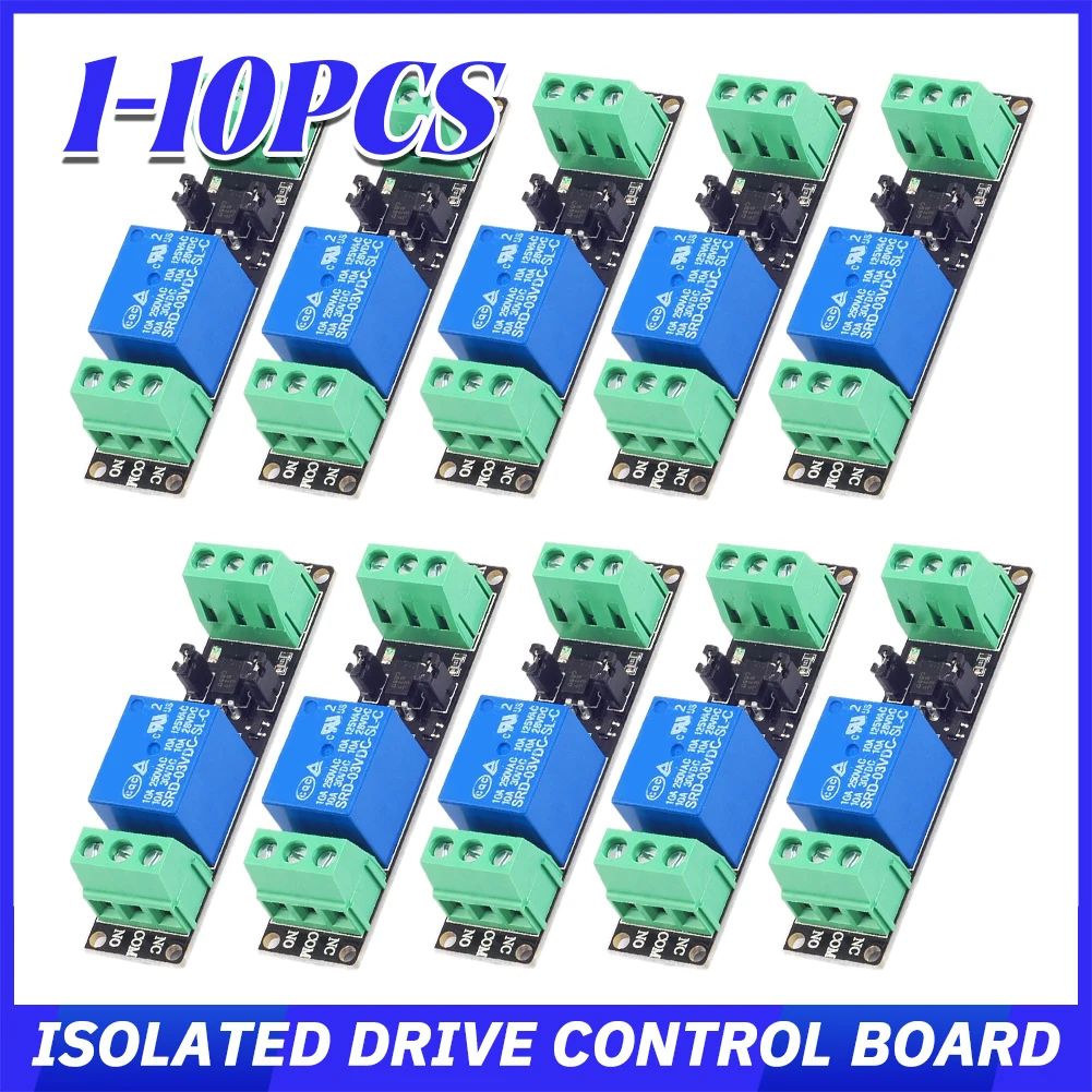 10-1PCS DC 3V/3.3V High Level Driver Module Output Signal Indicator High Level Trigger Microcontroller IO Port Relay Module Kits