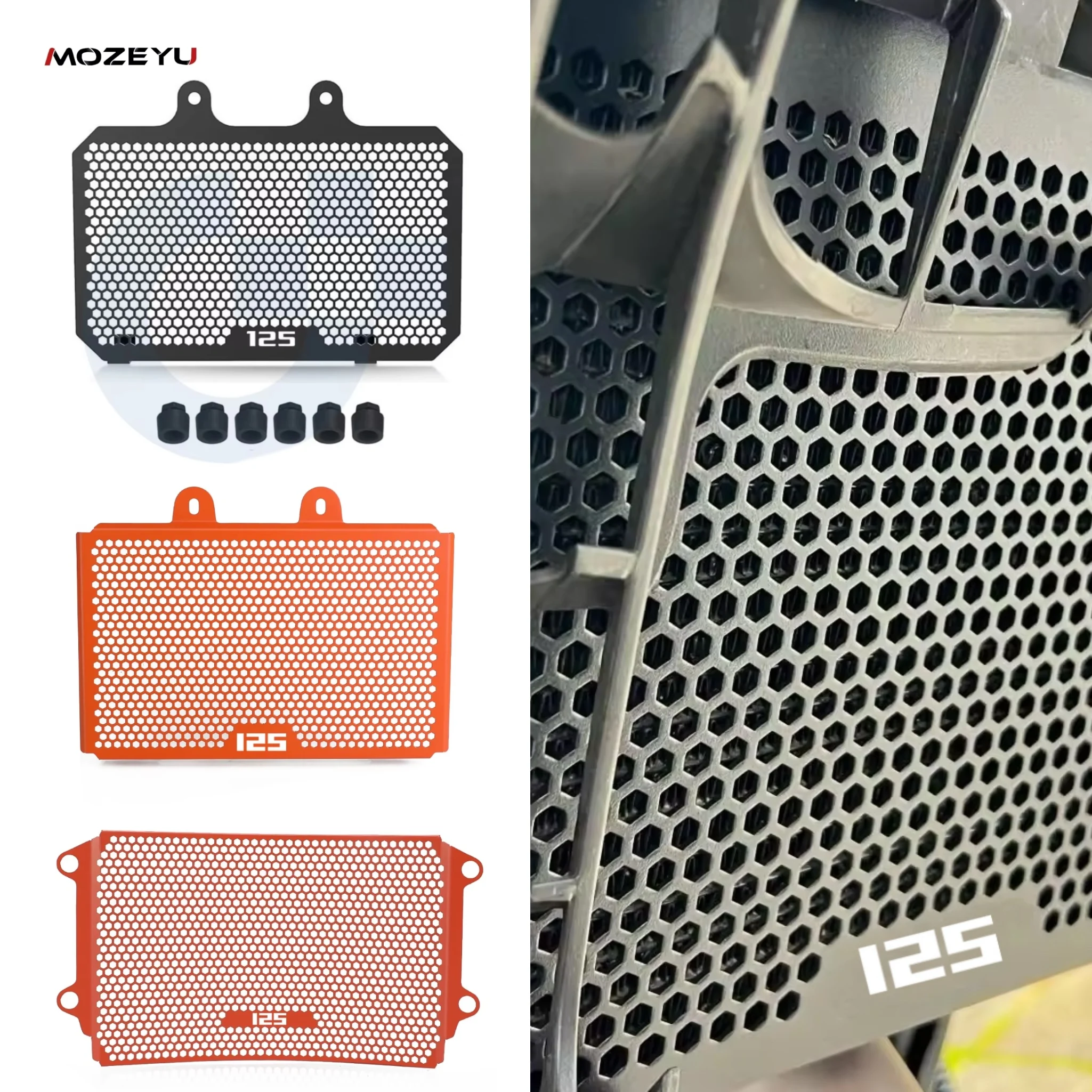 

125 DUKE For KTM DUKE 125 DUKE125 2024 2025 2026 Motorcycle Aluminium Radiator Guard Grille Protector Cover DUKE125 2017 - 2023