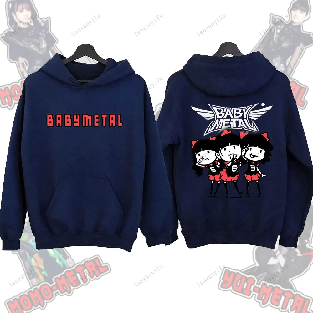 Babymetal Japanese Printed Street Fashion Top Women's Autumn and Winter Hoodie Hot Sale Harajuku Popular Loose Pullover